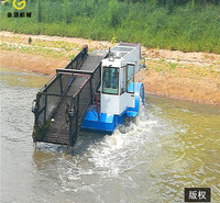 江苏水面割草船  全自动水葫芦打捞船