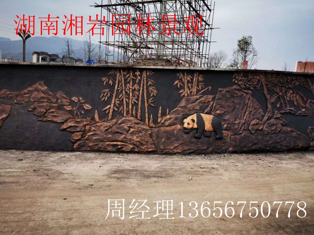 广安水泥仿木栏杆施工价格 湘岩塑石假山巧妙施工焕然一新