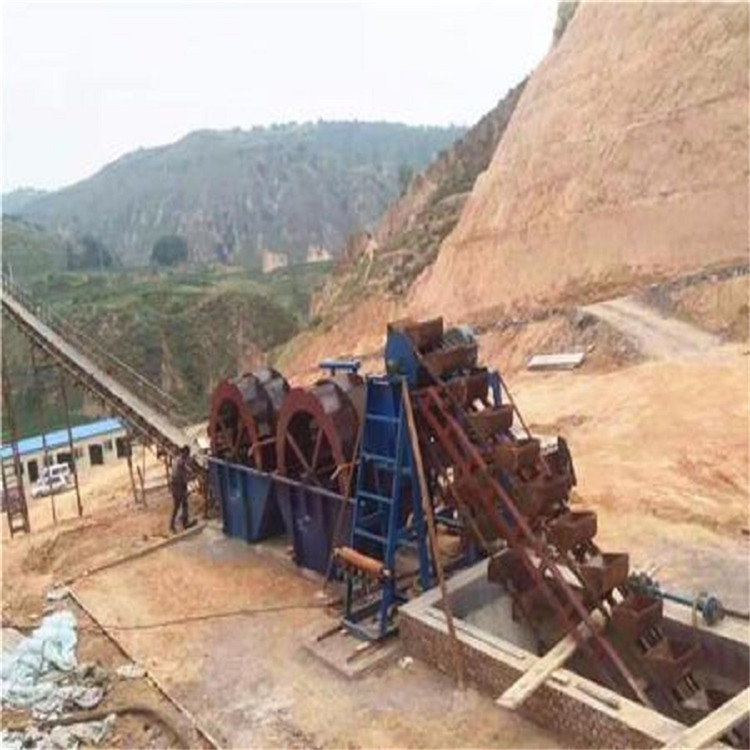 矿山工地用 洗沙生产线 水轮洗沙机厂家