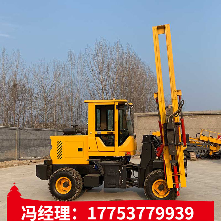 公路护栏打桩机 波形护栏打桩机 公路打拔钻一体机 久胜机械