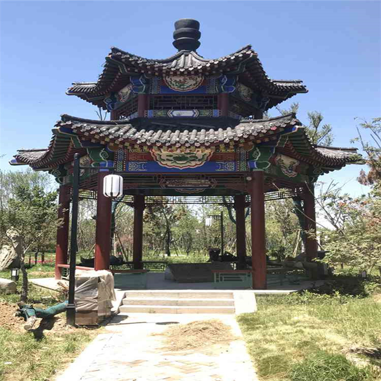 唐宋重檐四角亭   防腐木凉亭   古建凉亭价格 等你致电