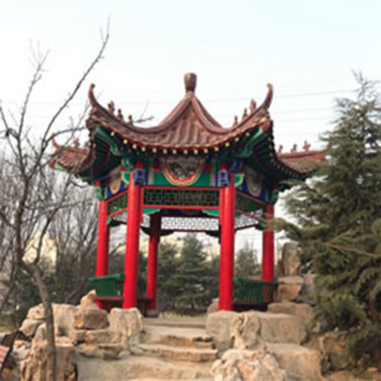 宁夏重檐四角亭   防腐木凉亭   古建凉亭价格 等你致电