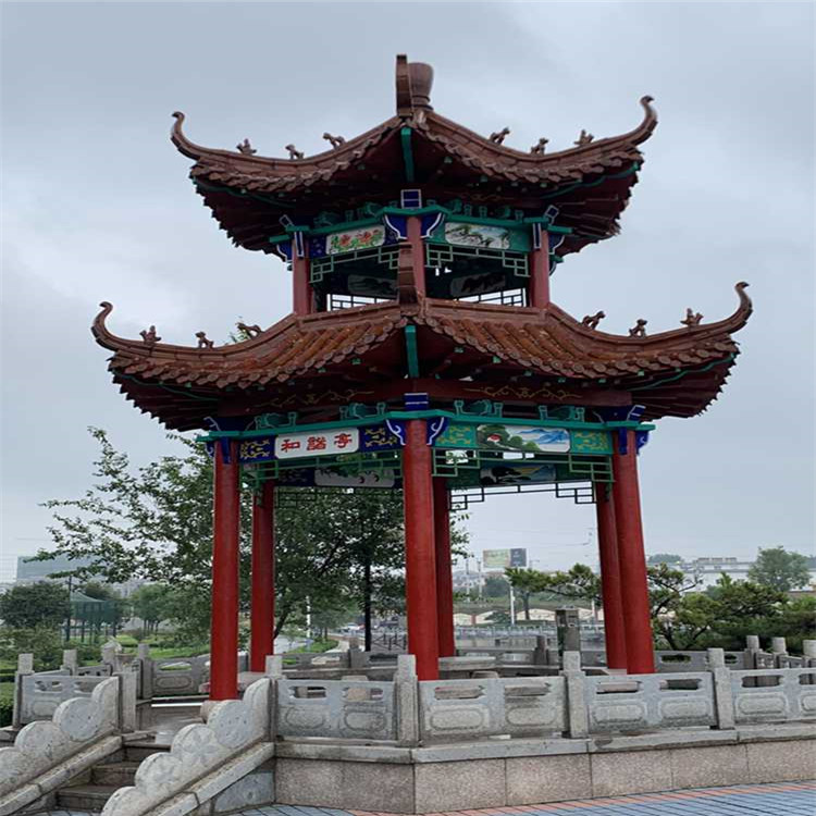 山东仿古凉亭  古建凉亭   彩绘仿古凉亭承建 等你致电