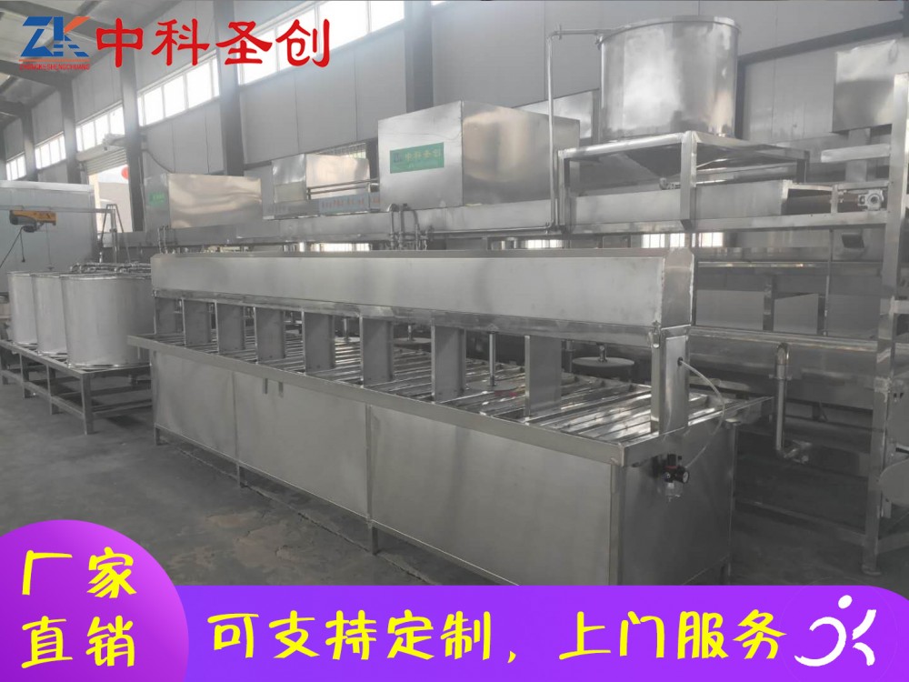 不锈钢嫩豆腐生产线 东至县嫩豆腐生产线厂家 自动气压压制成型