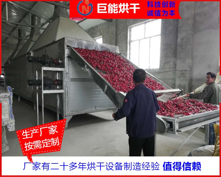 山楂网带烘干机_中药材网带烘干机