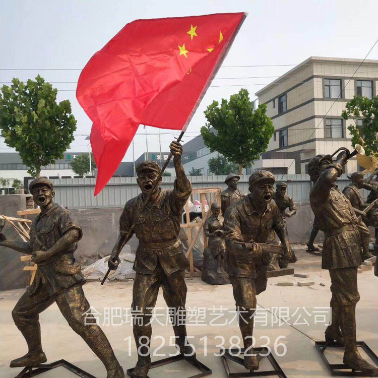 芜湖广场雕塑生产商 瑞天雕塑玻璃钢雕塑