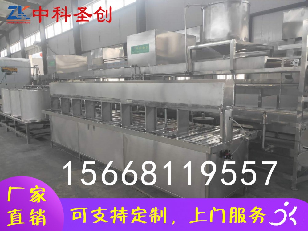 不锈钢大豆腐生产设备 泌阳县大豆腐生产线 自动多盒豆腐机