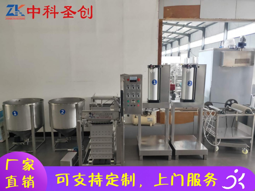 不锈钢仿手工豆腐皮机 汝南县仿手工豆腐皮机 自动折叠豆腐皮机