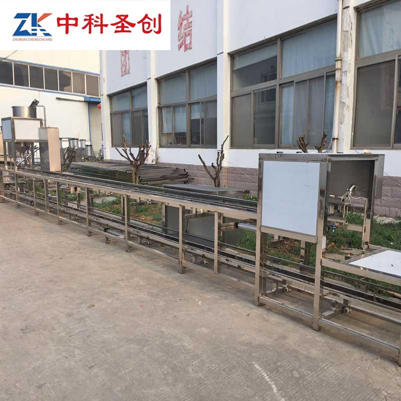 8m自动冲浆豆腐机 长阳土家族自治县冲浆豆腐机 自动翻盒豆腐机