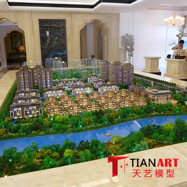 沙盘模型 楼盘沙盘模型 别墅式四合院建筑模型厂家