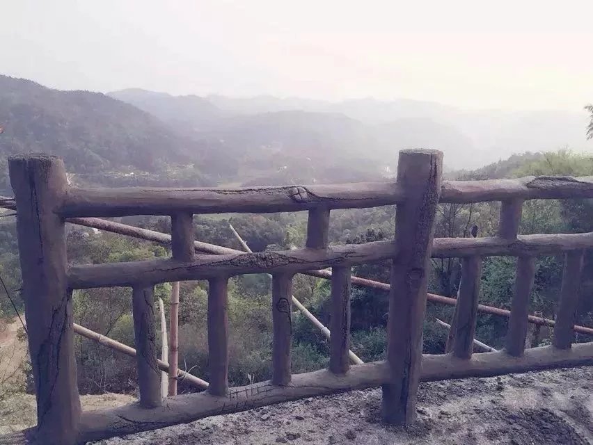 仿木栏杆 湘岩园林景观假山多种造型工艺