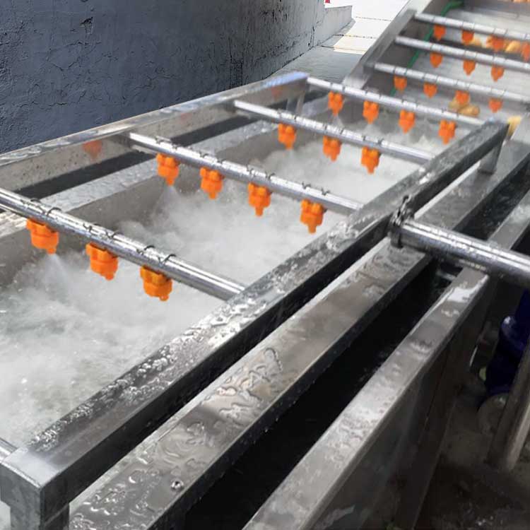 厂家直销连续式气泡清洗机 不锈钢果蔬气泡清洗机 瓜果蔬菜净菜流水线定制