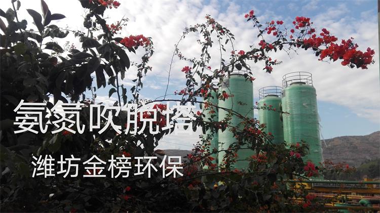 氨氮污水处理设备玻璃钢氨氮吹脱塔喷淋塔加工定制