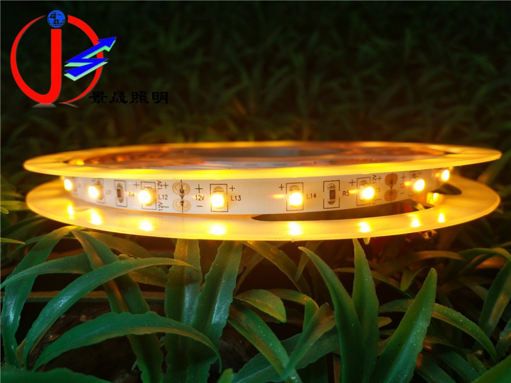 厂家供应60珠高亮贴片3528LED灯带12VLED软灯条 暗槽吊顶LED光带