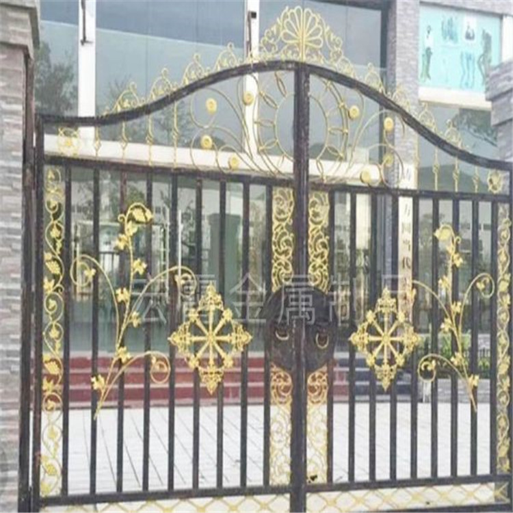 铁艺大门 欧式别墅庭院双开大门 农村铁艺双开门 小区工厂铁艺大门