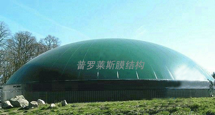 山东青岛  膜结构污水池加盖 反吊膜
