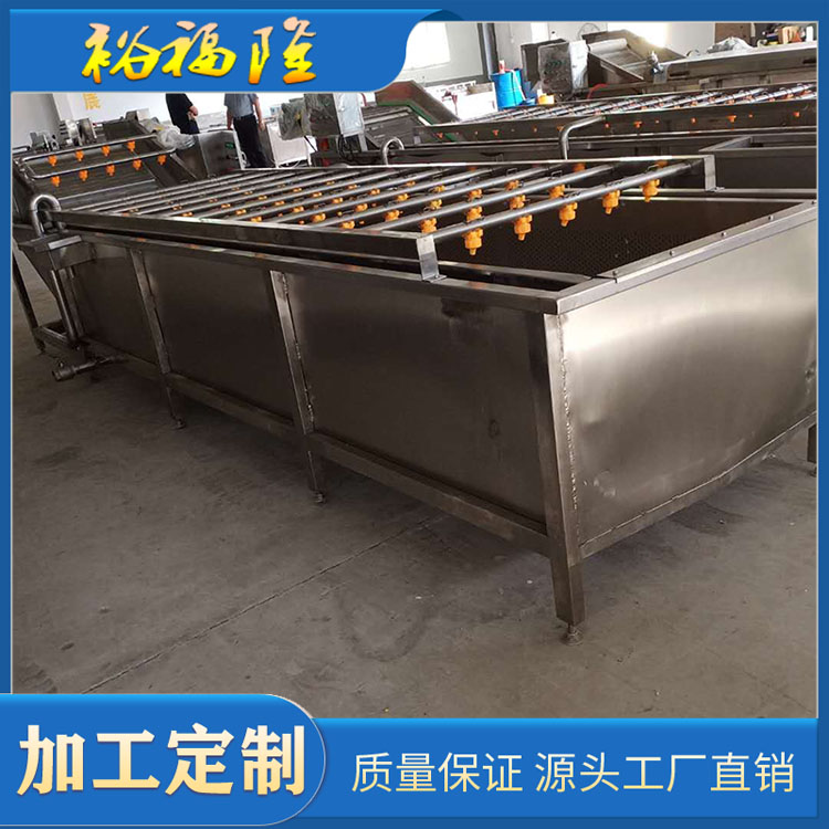 供应海产品气泡清洗机 叶类气泡喷淋清洗机 厂家定制