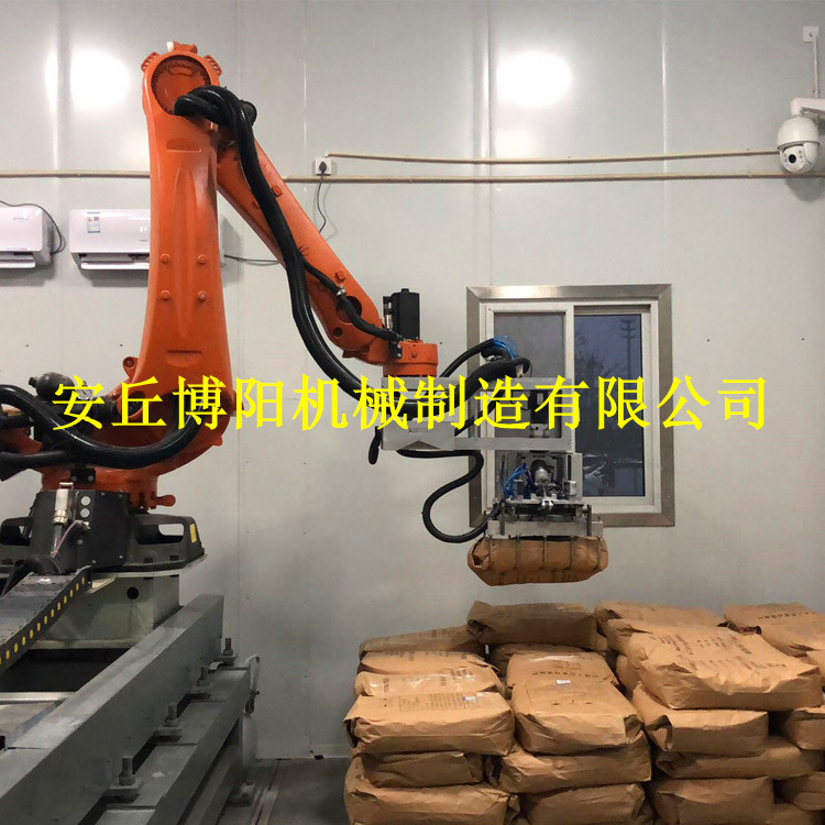25kg面粉全自动拆垛机_淀粉拆垛机器人_机械手拆垛拆包机