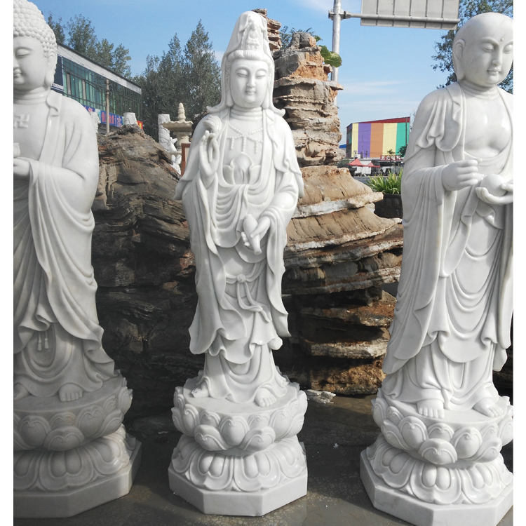 曲阳石雕观音站佛雕塑 地藏王雕塑 石雕释迦牟尼雕塑 佛全身像雕塑寺庙祭祀供奉摆件