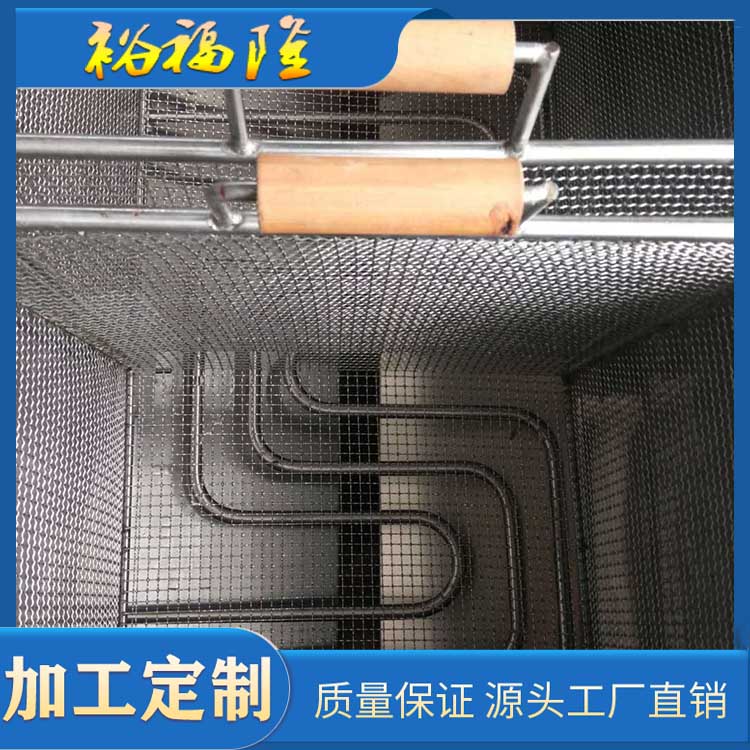 供应电加热双筐手动油炸机 手动油炸机厂家 厂家定制