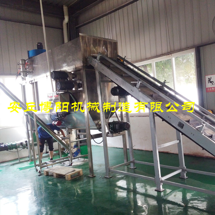 氯化钡自动破袋机_无尘拆包投料站_自动拆垛拆包线工作流程