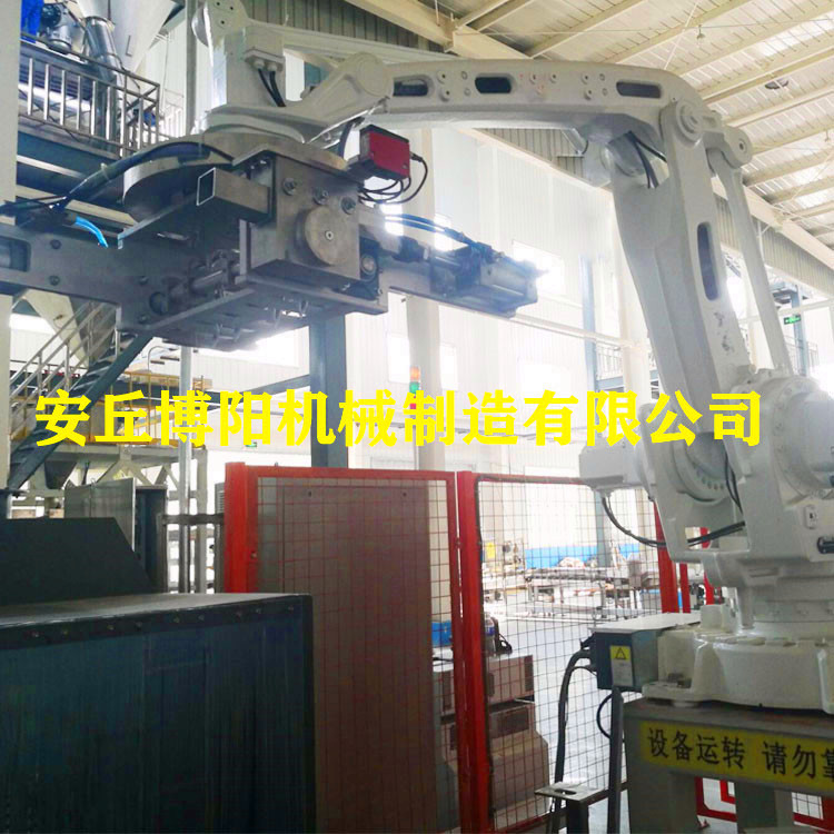陶瓷粉自动拆垛械手_山东拆垛机器人_博阳自动拆垛拆包机定制