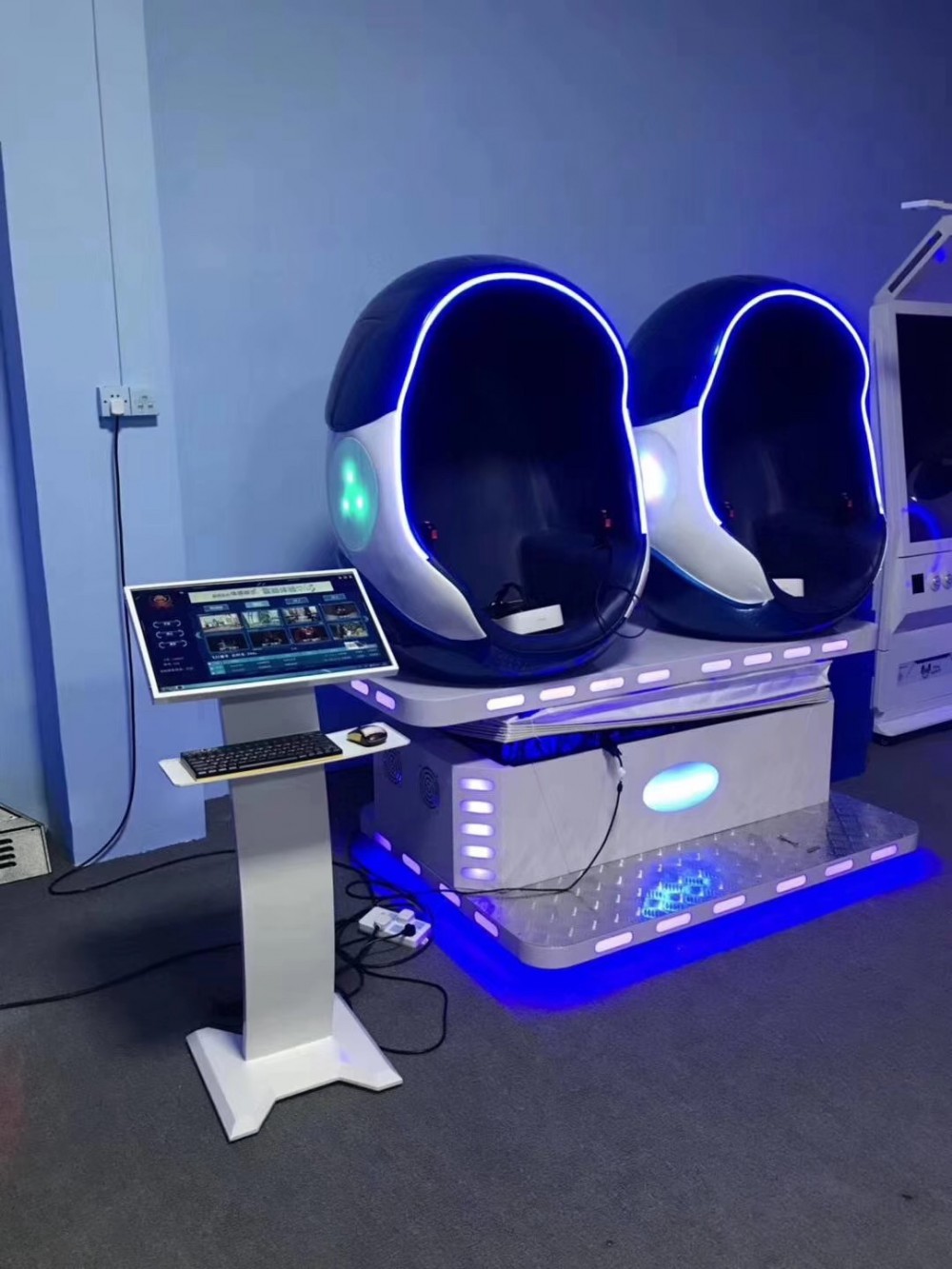 VR双人蛋椅vr游戏机vr游乐设备vr太空舱网红游艺双人乐阳设备