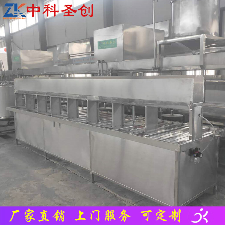 潍坊嫩豆腐生产线厂家 全自动四盒豆腐机 豆腐机价格