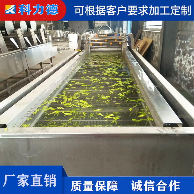 生产酱菜杀菌设备 榨菜清洗脱盐机 腌渍菜加工设备 酸菜小白菜气泡翻浪清洗流水线