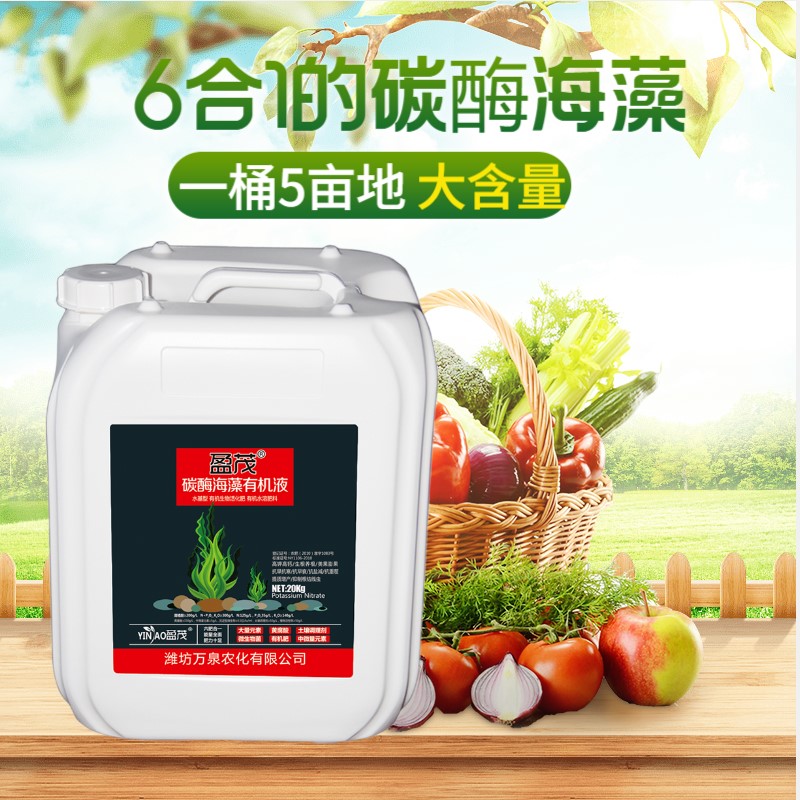 碳酶海藻大量元素桶装水溶肥中微量元素有益菌黄腐酸钾松土精