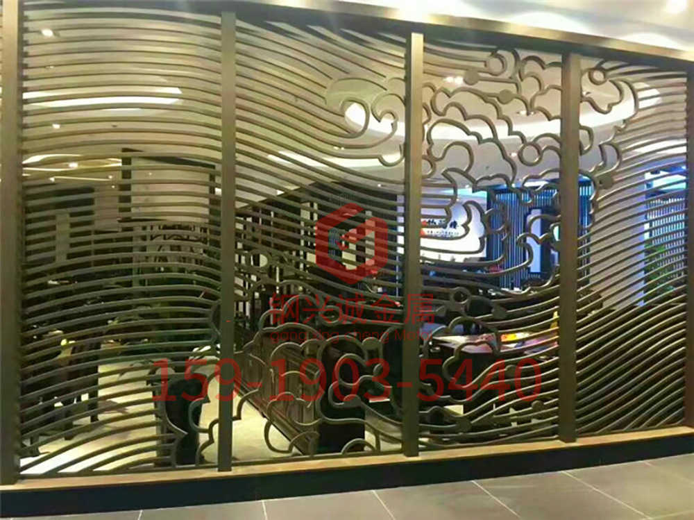 酒店屏风 镂空花格屏风 钢兴诚金属厂家批发