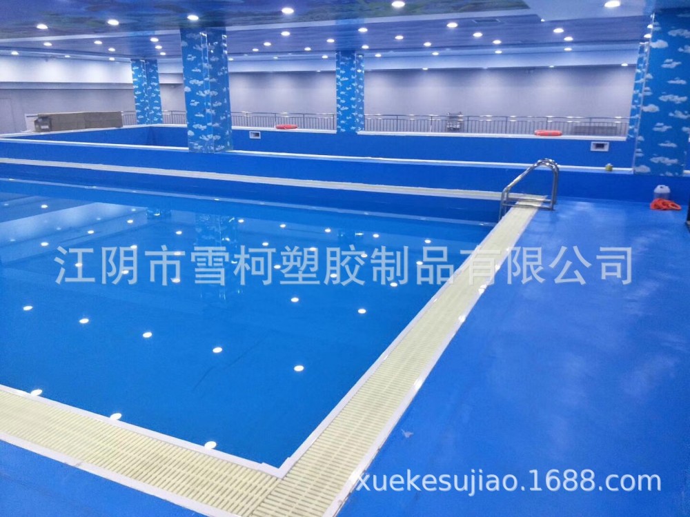 游泳池专用PVC防滑地板 泳池专用防滑雨点纹