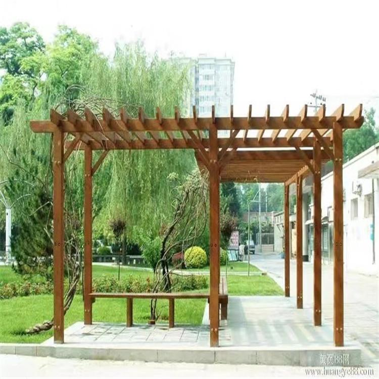 定制防腐木花架 园林防腐木花架 质优价廉 值得信赖