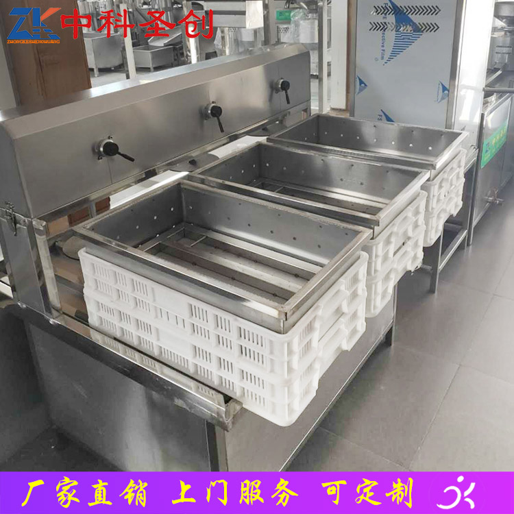大豆腐生产线厂家现货 宾川县自动三盒豆腐机 2020新型豆腐机