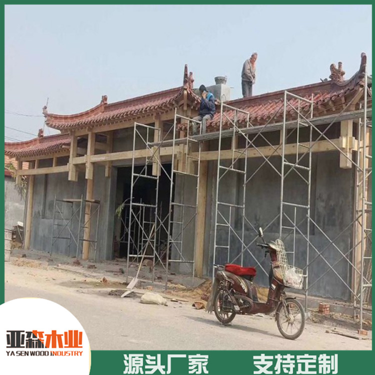 庭院防腐木门楼设计 景区防腐木门楼 防腐木门楼定制