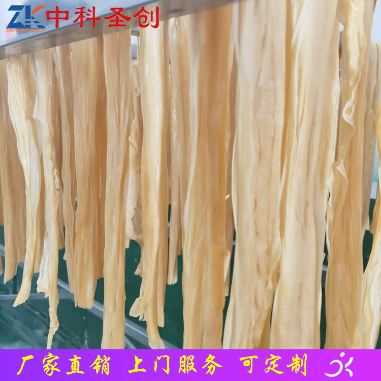 大型10m自动腐竹油皮生产线 宝山区自动腐竹油皮机 自动豆油皮机