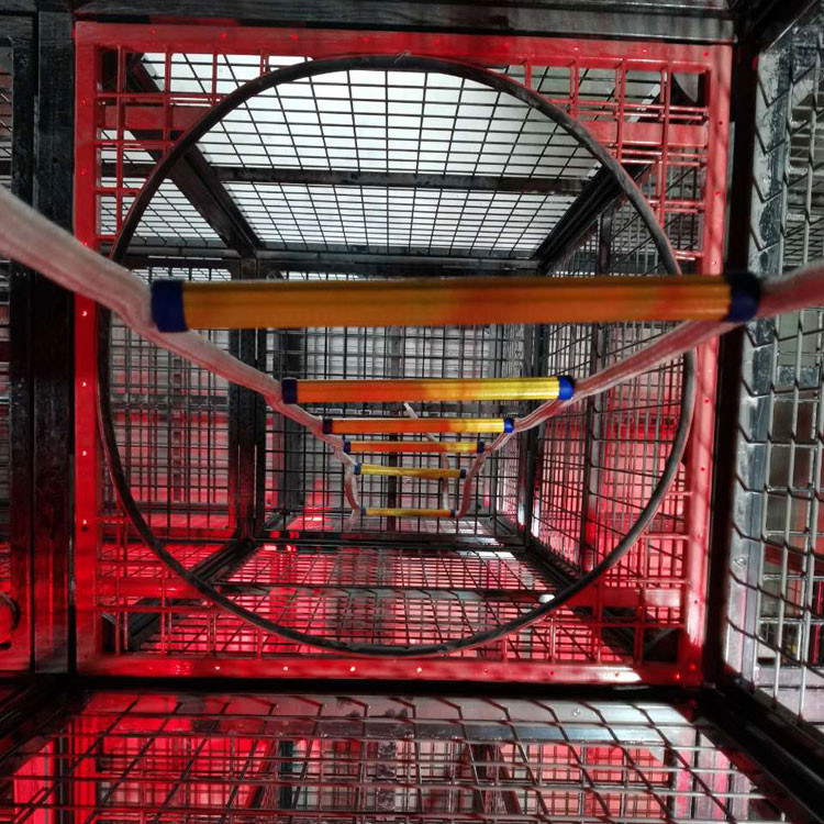 消防烟热网栅 凌鼎网栅隔断式通道 烟热训练