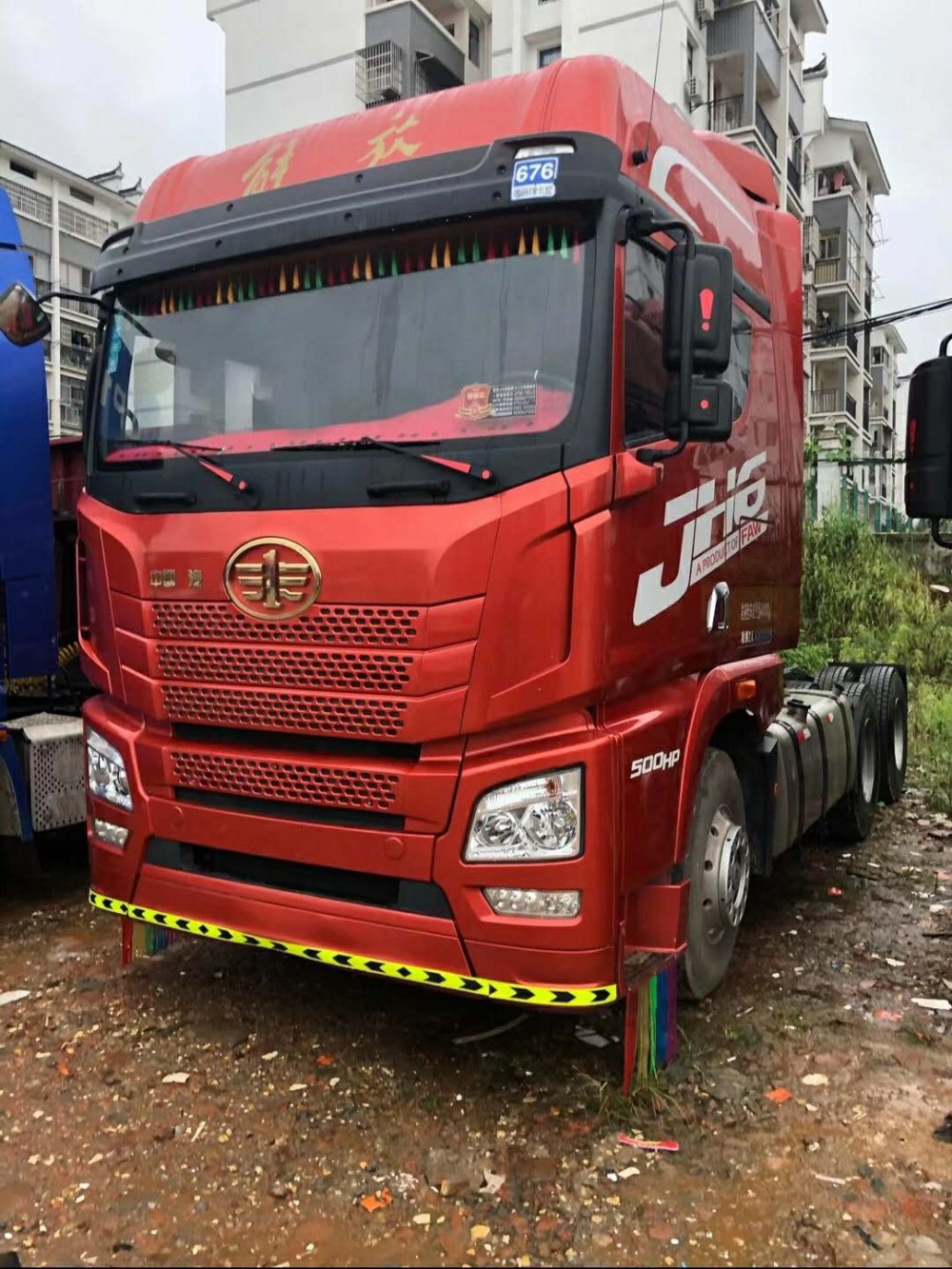 二手 牵引车头 解放JH6 500马力潍柴发动机