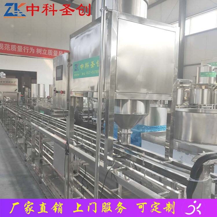 大型豆腐机厂家 巴县冲浆豆腐机 手动上盒豆腐机