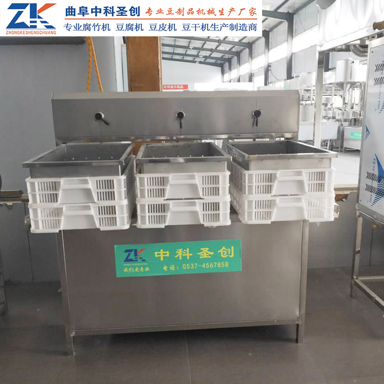 中科圣创豆腐机 镇坪县大豆腐生产线 小型多盒豆腐机