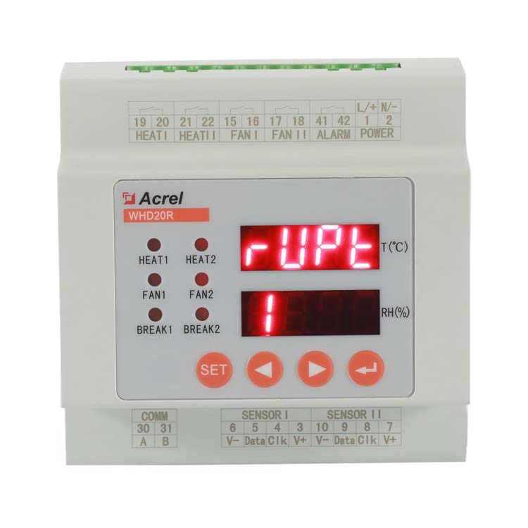 安科瑞WHD20R-11 导轨安装温湿度控制器 显示1路温湿度