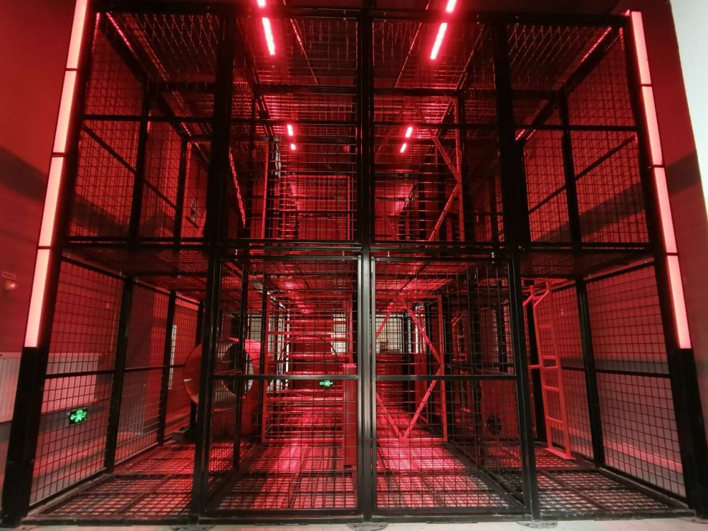 消防训练烟热网栅 隔断式烟热训练通道