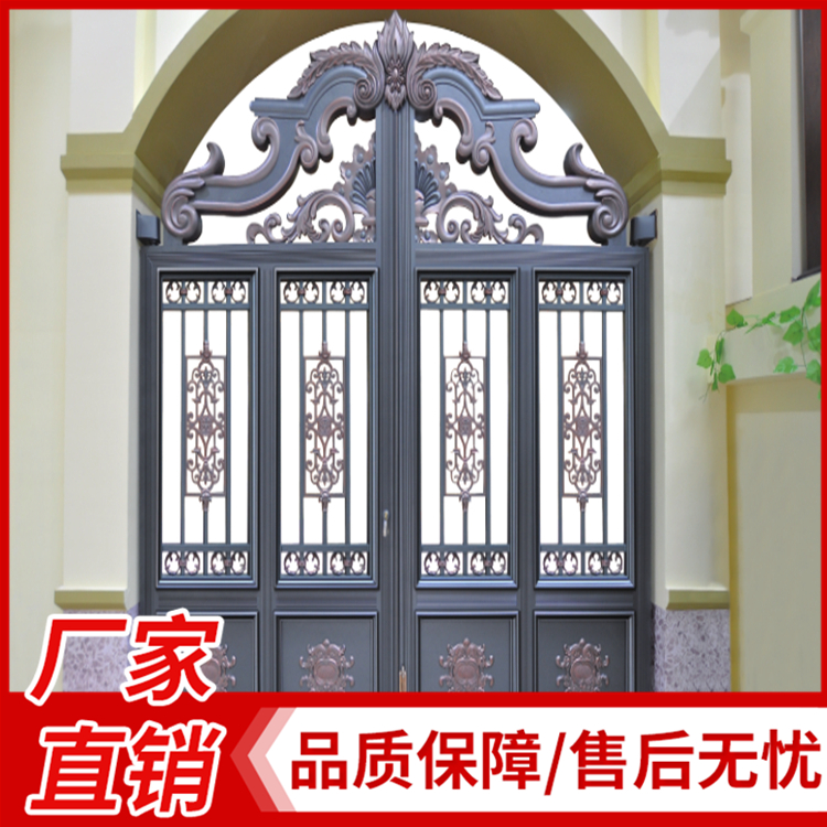 高档别墅铝艺门 欧式铝艺大门 庭院铝艺门  铝艺别墅大门