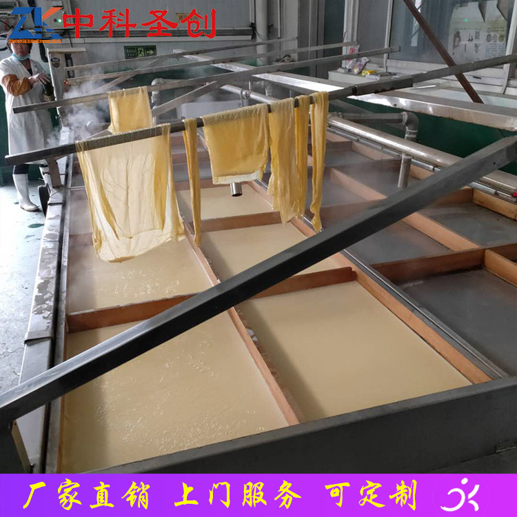 新型蒸汽加热手工腐竹机 湟源县腐竹机 多盒不锈钢腐竹机