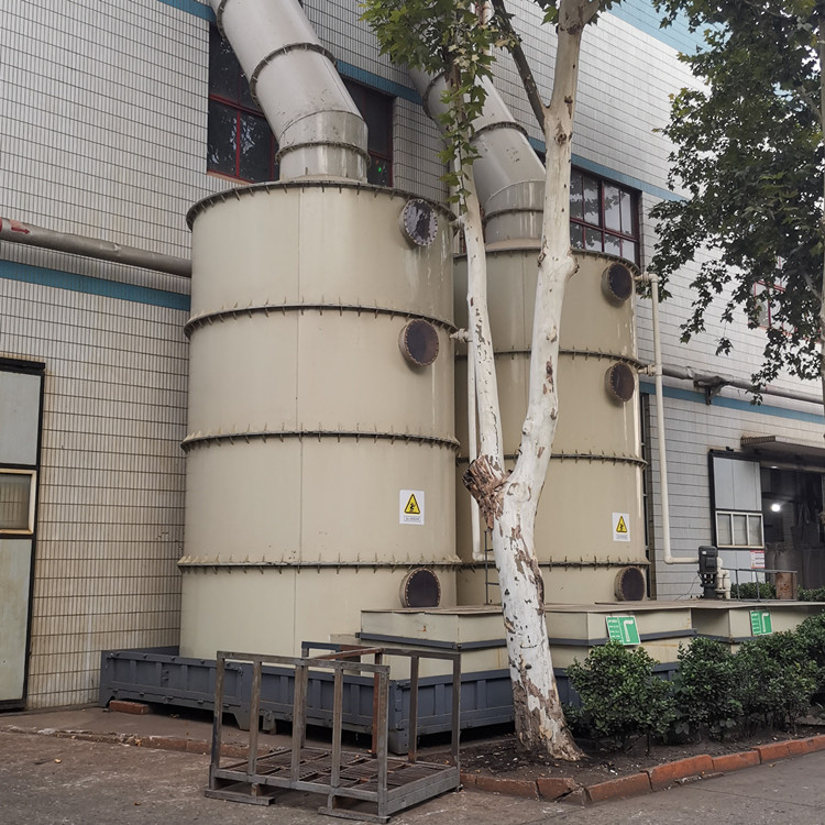 PP喷淋塔 酸雾净化脱硫塔 生物除臭填料塔 污水处理厂 垃圾站 橡胶厂用废气处理除臭设备