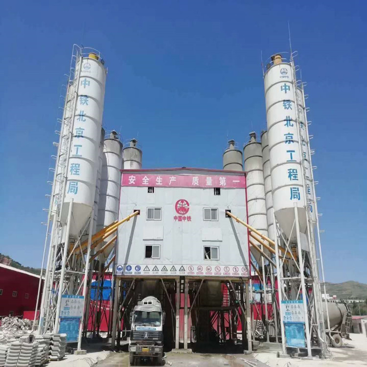 精品山东产双线120搅拌站  搅拌楼17年7月份设备
