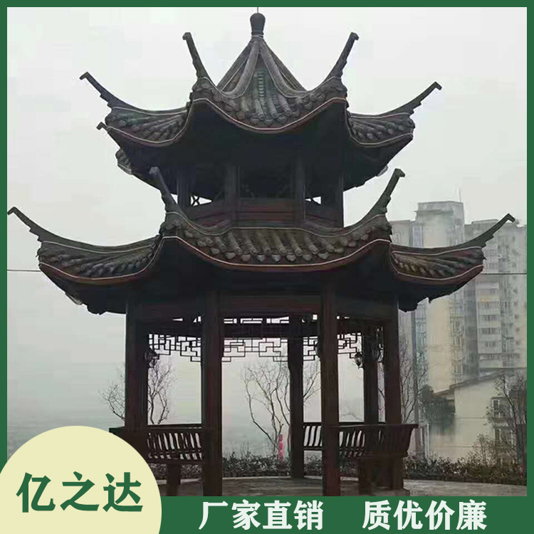 郑州出售防腐木凉亭 防腐木凉亭建材 货源充足 欢迎选购