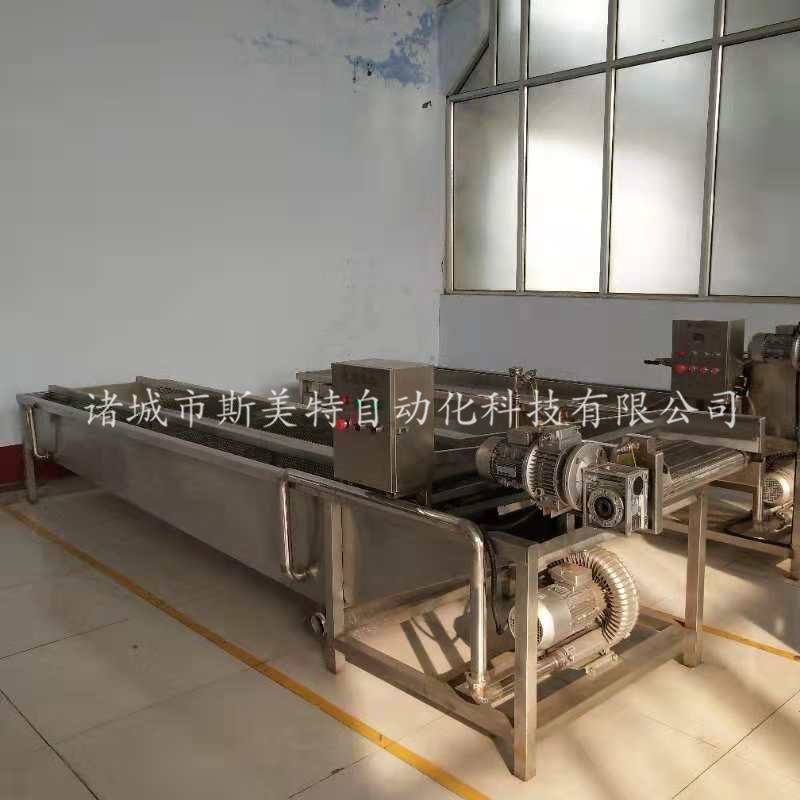 果蔬清洗流水线出售  气泡翻浪清洗机  不锈钢果蔬清洗设备