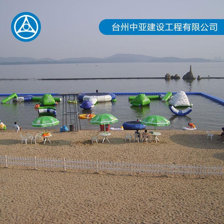 水上工程浮筒生产商 水上游泳池休闲 浮筒游泳池定制