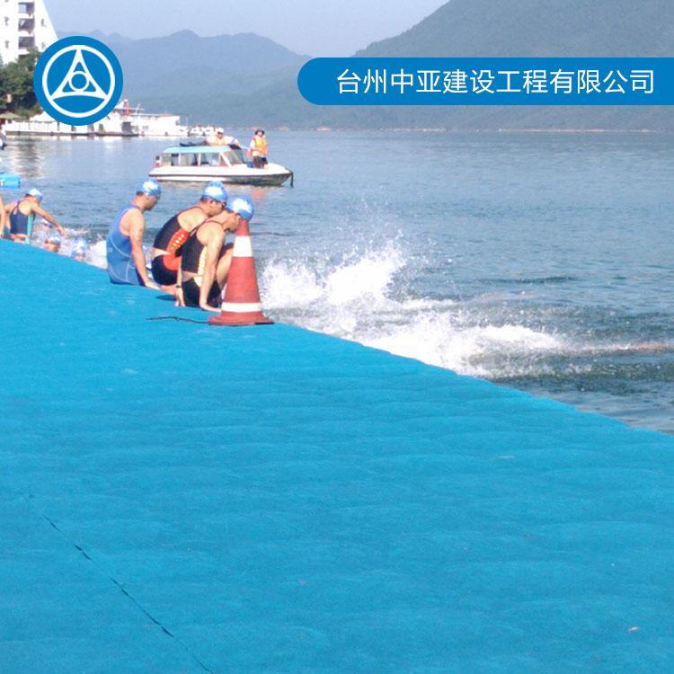 塑料浮筒水上平台 水上游泳池定制 水上浮筒平台现货